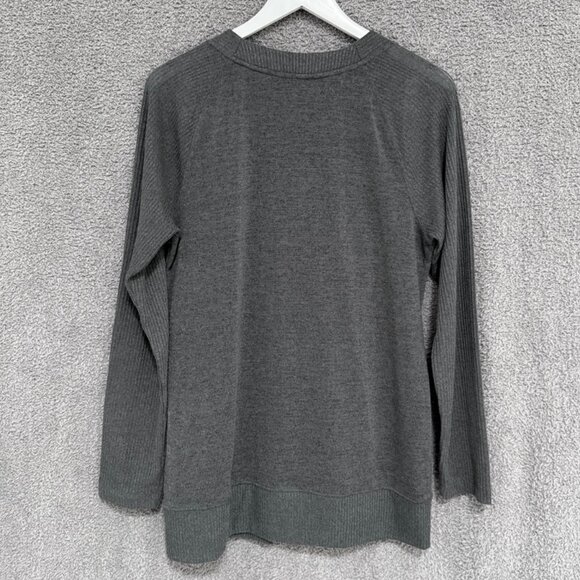 Banana Republic longline cardigan sweater Charcoal Grey Large - Picture 5 of 8